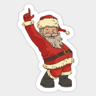 Christmas characters dancing t-shirt design Sticker Sticker